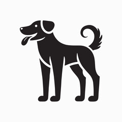 dog silhouette vector