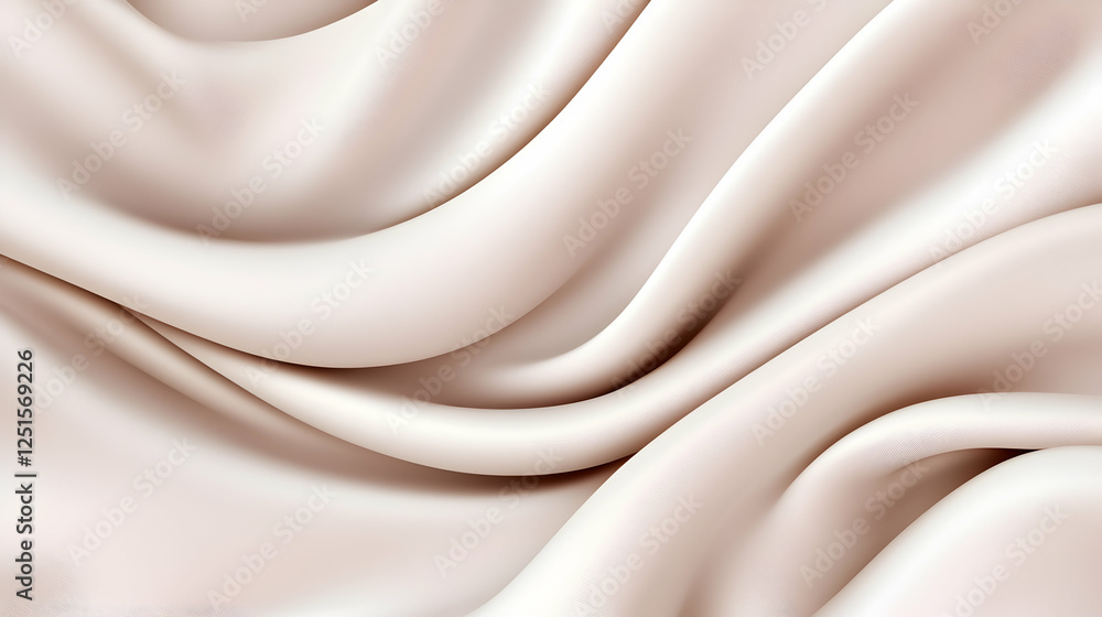 Poster soft creamy fabric texture with gentle waves and subtle shading