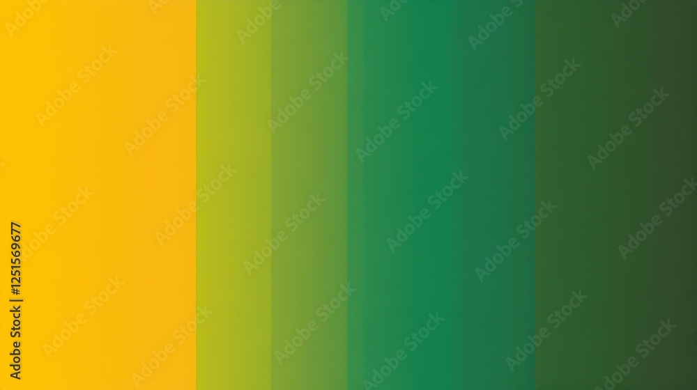 Poster yellow to green gradient color swatch for design and backgrounds