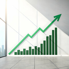 A Business Graph that shows the Growth of business