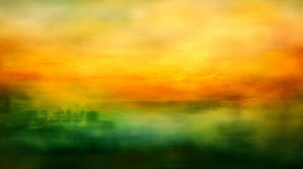 Obraz premium Abstract Sunset Landscape with Blended Colors and Warm Atmospheric Feel