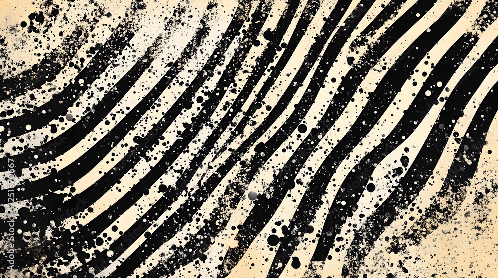 Poster Dramatic Monochrome Grunge Texture with Radial Splatter Effect for Abstract Backgrounds