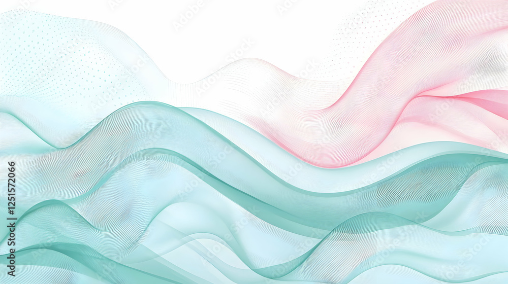 Poster abstract waves background with soft colors for modern design
