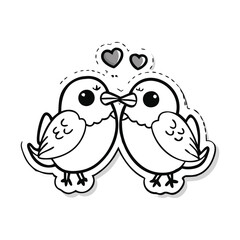 valentine day vector, clip art, cut out, doodle,