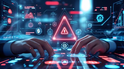 Cybersecurity Threat Detection with Digital Warning Alert