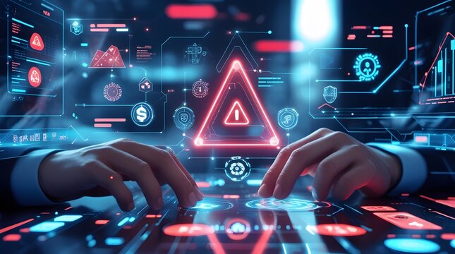 Cybersecurity Threat Detection with Digital Warning Alert