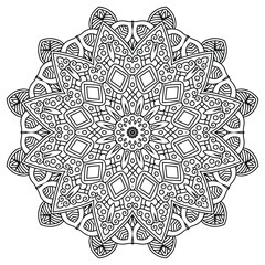 Fototapeta premium Circular Mandala Design for Focus and Relaxation