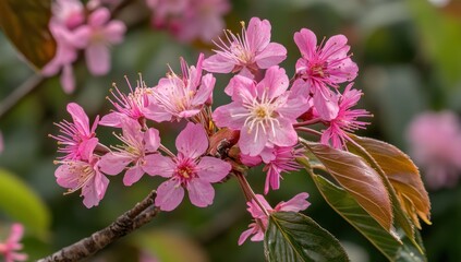 Stunning Close-Up of Delicate Pink Blossoms