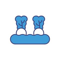 Vegetable Garden icon vector stock illustration