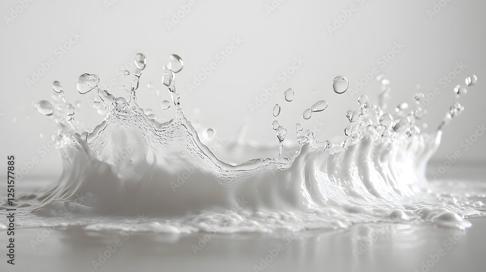 Poster dramatic water splash with energetic motion and vibrant reflections showcasing the power and beauty 