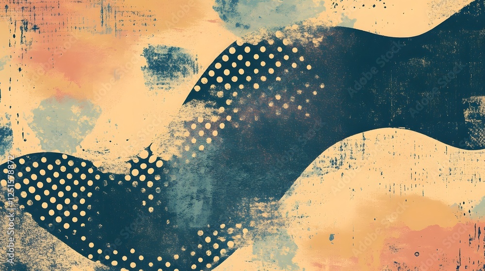 Aufkleber Dynamic Colorful Abstract Geometric Shapes Background Design