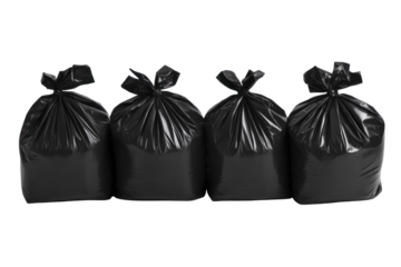 garbage bag isolated on white