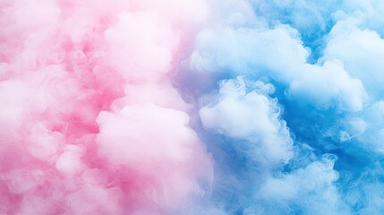 Pink blue smoke clouds studio backdrop