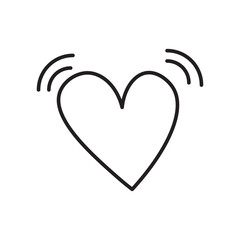 heart icon vector illustration design template