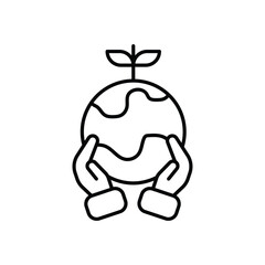 Permaculture Design icon vector stock illustration