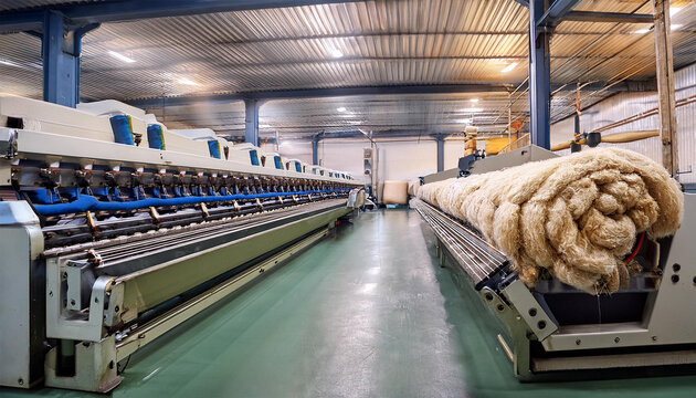 raw wool processing in textile factory machinery