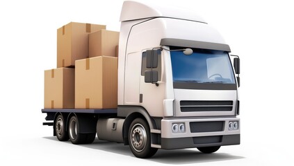 Obraz premium Truck transporting goods