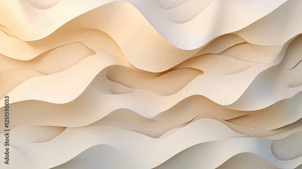 Poster a sophisticated ombre gradient with polygonal folds and geometric lines. high-end abstract luxury pa