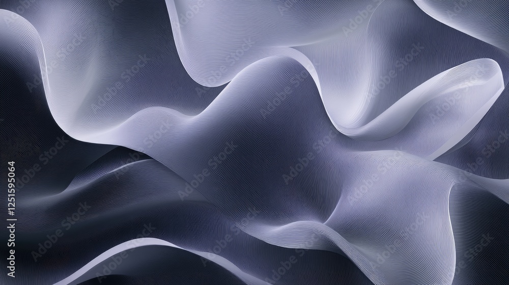Poster a sophisticated ombre gradient with polygonal folds and geometric lines. high-end abstract luxury pa