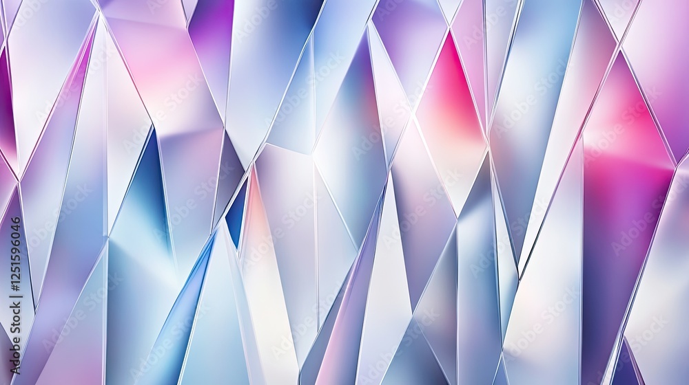 Poster abstract diamond pattern with silky matte textures and a refined shimmer gradient.
