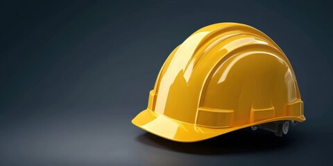 Fototapeta premium High-Quality Safety Helmet: Essential Gear for Construction and Industrial Work Environments