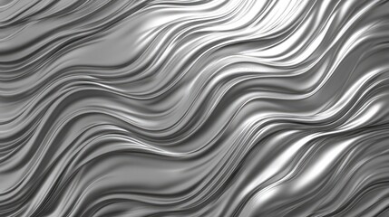 Dark gray and silver gradient background with soft waves and a matte brushed metal effect. Light and shadow create depth.