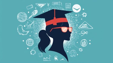 Creative visualization of adult learning through various paths of personal and professional growth