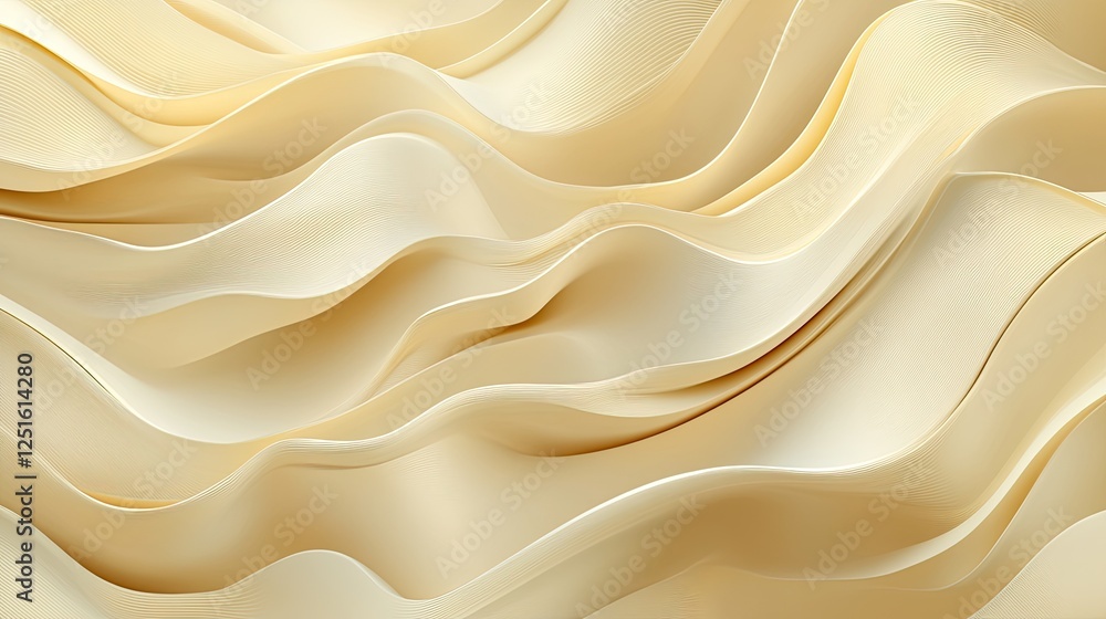 Poster elegant geometric golden beige background with angular lines and folded facets. light matte effect w