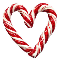 candy canes in heart shape