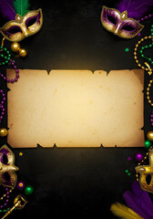 Carnival Mardi Gras Background Wallpaper Vintage-Retro