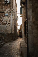 Fototapeta premium narrow street in the old town of jerusalem