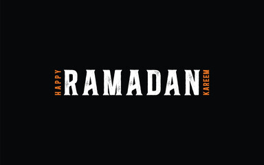 Ramadan Kareem Design, Typographic design of Ramadan Kareem, Vector design of Ramadan Kareem, Holy month of ramadan kareem