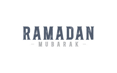 Ramadan Mubarak Design, Typographic design of Ramadan Mubarak, Vector design of Ramadan Kareem, Holy month of ramadan kareem