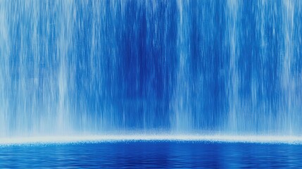 Powerful waterfall cascading into a still pool.  Possible use Background image