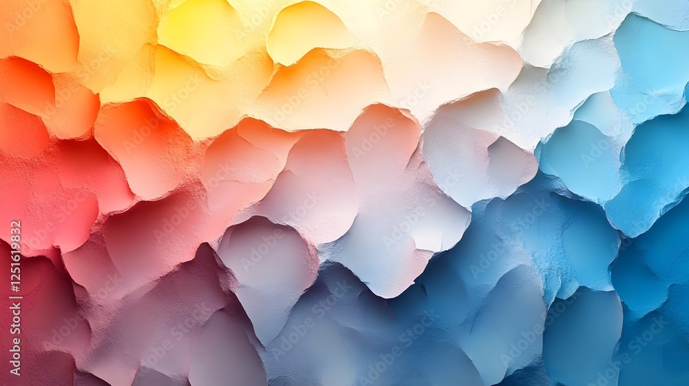 Aufkleber Mesmerizing Geometric Gradient Patterns in Vibrant Colorful Abstract Design