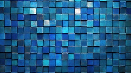 Blue cube texture, digital background, abstract design, website banner