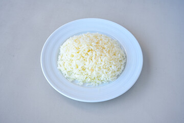 Traditional delicious Turkish food; Turkish style rice pilaf (Turkish name; Arpa sehriyeli. tavuk, kuru fasulyeli, pirinc pilavi). Cigerli, kavurmali, tereyagli nohut pilav.
