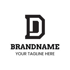 Letters DD Monogram Logo, suitable for any brand with DD initials