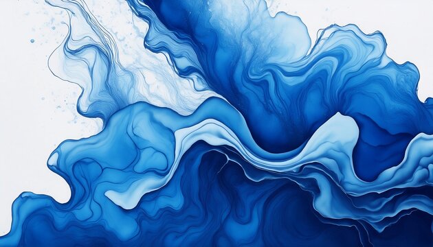 abstract liquid blue pattern ink fluid watercolor creavite design splash flowing effect
