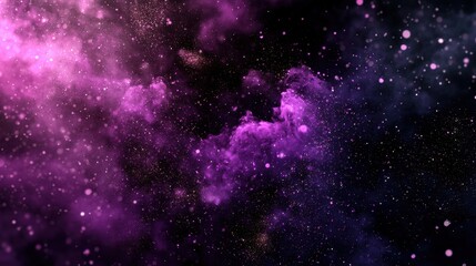 Obraz premium Deep Purple Cinematic Overlay with Dark and Light Shadows in an Ethereal Space Environment