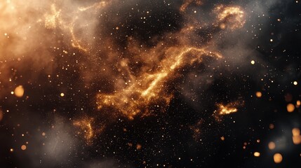 Fototapeta premium Ethereal Premium Cinematic Film Overlay Featuring Organic Particles and Cosmic Elements in Stunning Detail