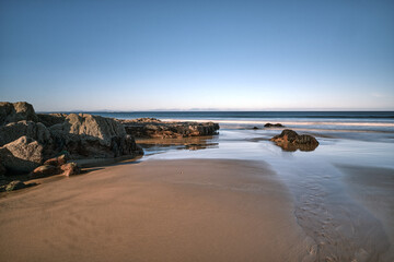 Moray Coast Seascape at Covesea. This meditative, contemplative image evokes a profound sense of peace and connection with the elemental forces of the natural world.