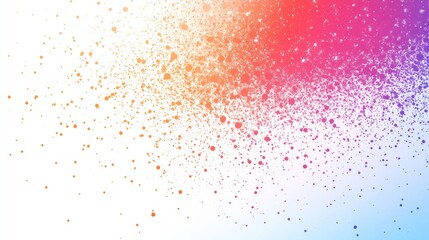 Colorful powder explosion, white background, vibrant design, website header