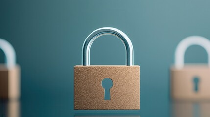 Secure action locking mechanism demonstration modern studio digital content minimalist environment close-up viewpoint security concept