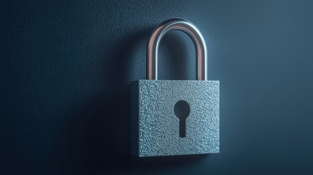 Security lock mechanism digital era image modern environment close-up view privacy and protection concept