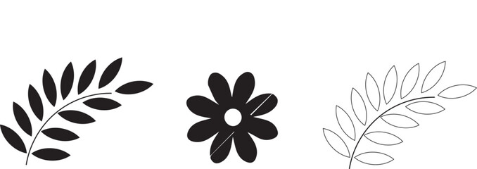 Flower and leaf vector file download | Any changes can be possible