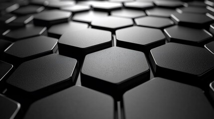Obraz premium Abstract 3D Hexagon Pattern Background for Technology Use