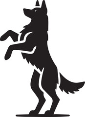 vector illustration of dog