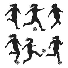 Soccer silhouette bundle set 2025