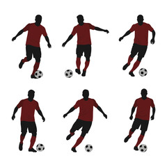 Soccer silhouette bundle set 2025